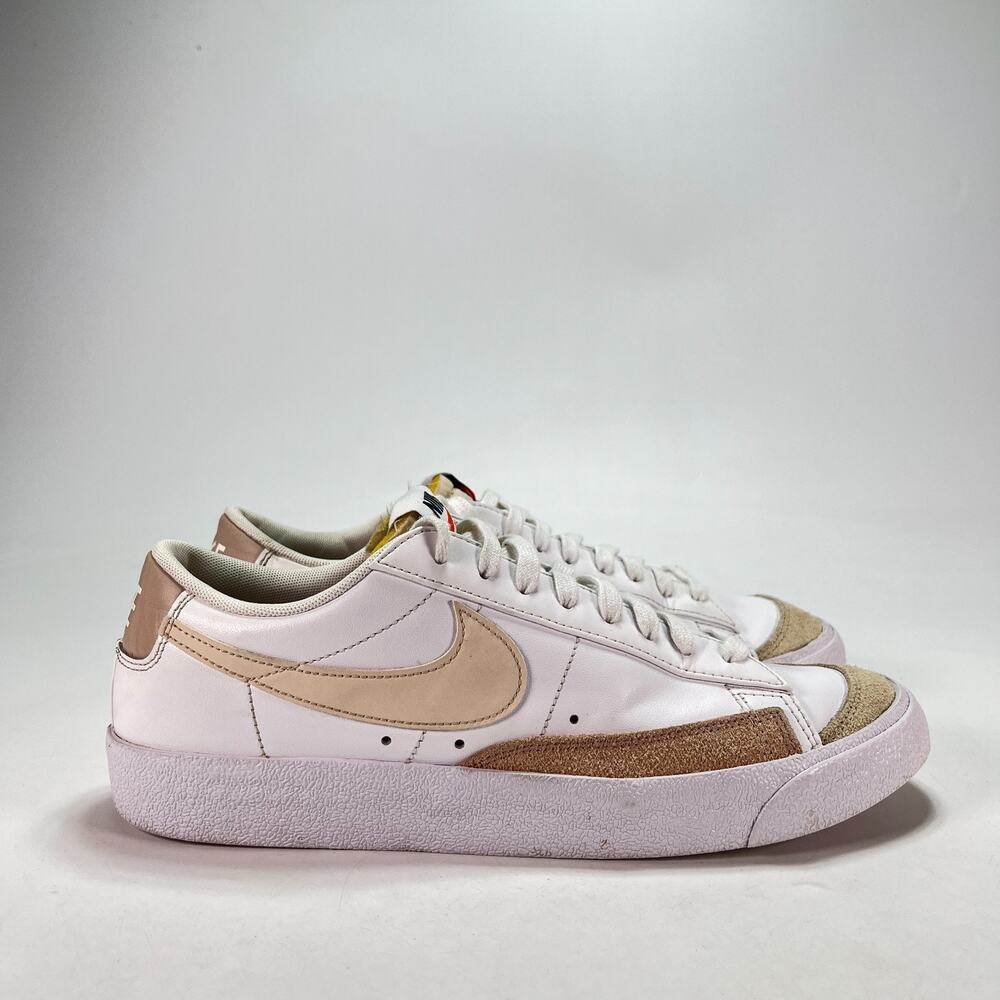 Nike Blazer Low '77 Vintage White Tan Suede Leather Sneakers DC4769-108-Women 11